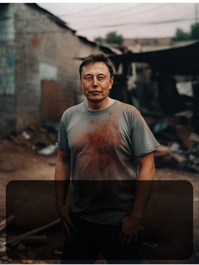 These billionaires are shown in a fabricated image as slums.