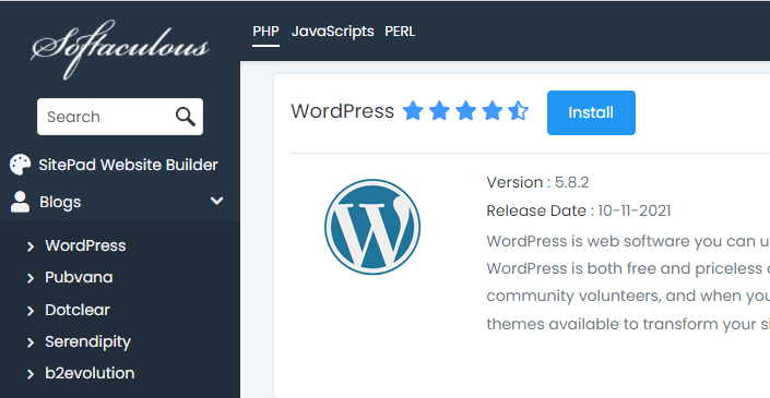 how to install wordpress in cpanel