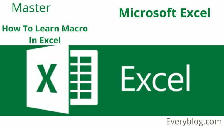How to use macro in excel in hindi